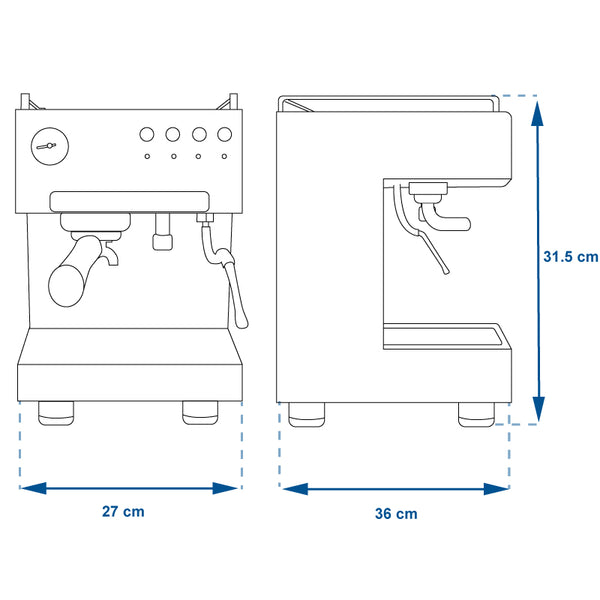 CAFETERA DUO PROFESIONAL NEGRA.