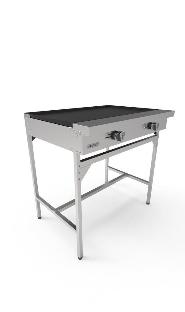 PLANCHA ECO A GAS PROTEK PLP-120GS 2 QUEMADORES 120 CM