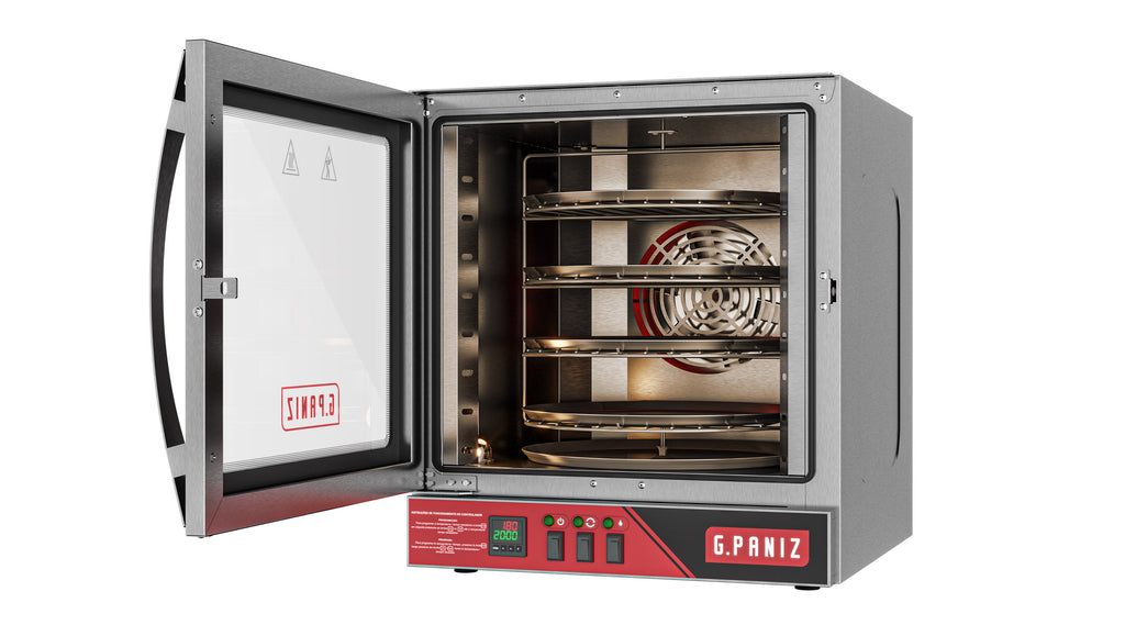 HORNO DE CONVECCION GIRATORIO GPANIZ FCR4 4 CHAROLAS