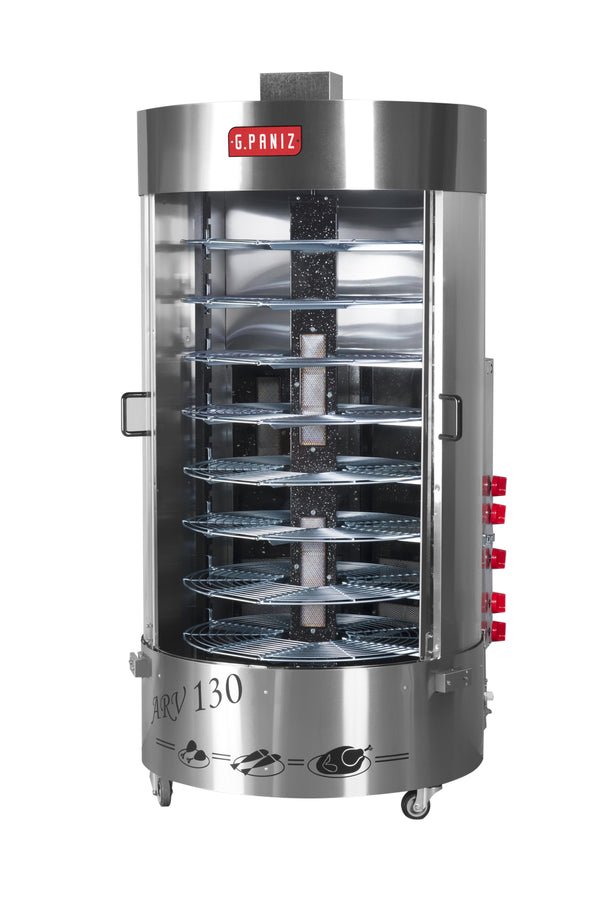 ROSTICERO ASADOR ROTATIVO VERTICAL GPANIZ ARV130CQC 130 KG